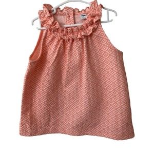 NWT  Janie and  Jack  Girl's  TOP  ruffled  sleeveless    size 5